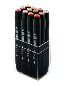 Touch Marker 2 hegyű 12 db-os grafikai filctoll készlet, Skin tones