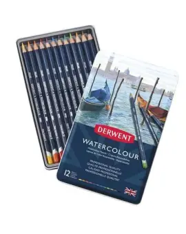 Akvarellceruza 12db-os készlet fémdobozban