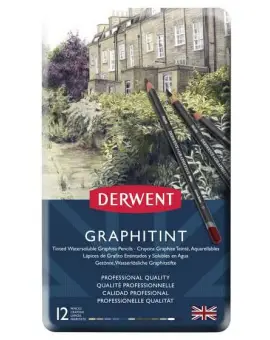 Graphitint 12db-os ceruzakészlet fémdobozban