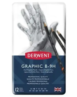 Grafitceruza válogatás 12db "kemény" B-9H