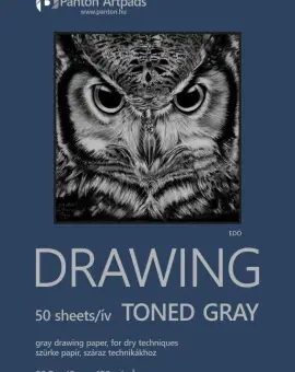 Drawing toned grey A/3 29,7x43cm