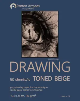 Drawing toned beige A/5 16x21cm