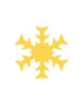 Formalyukasztó 2,5cm "hópehely 2"