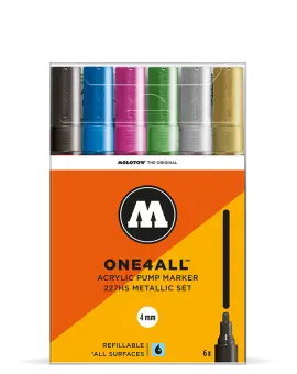 ONE4ALL™ 227HS 4mm akril filctoll "Metál" készlet