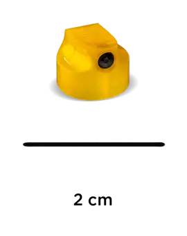  Festékszóró fej "Német skinny" (sárga/fekete) 2cm