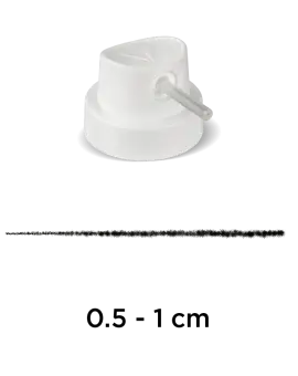 Festékszóró fej "Vékony" (fehér) 0,5-1cm