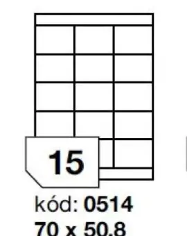 Rayfilm 0514 70x50,8mm 15pcs/sheet