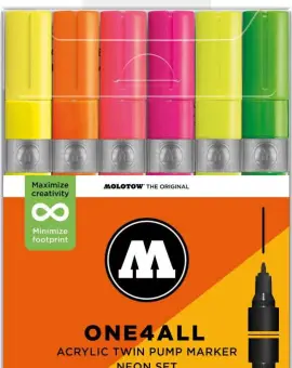 One4all Twin (1,5mm/4mm) Neon Set 6db