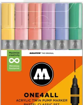 One4all Twin (1,5mm/4mm) Pastel Classic Set 6db