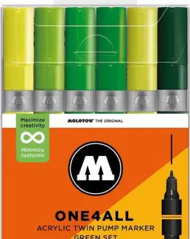 One4all Twin (1,5mm/4mm) Green Set 6db